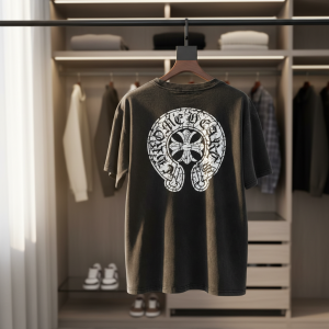 Chrome Hearts Black Graphic Cotton T-Shirt