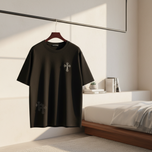 Chrome Hearts Black Cross Graphic T-Shirt