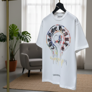 Chrome Hearts White Graphic Print Casual T-Shirt