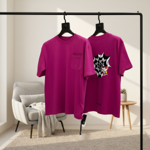 Chrome Hearts Purple Graphic Cotton T-Shirt