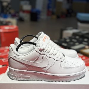 Nike Air Force 1 Low Top Leather Sneakers Luxe Ivory