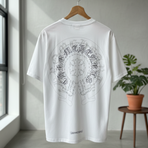 Chrome Hearts White Graphic Print Cotton T-Shirt