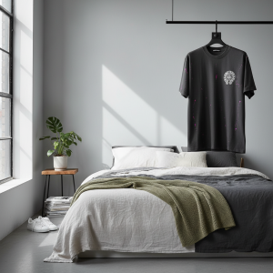 Chrome Hearts Grey T-Shirt Pink Paint Splatter