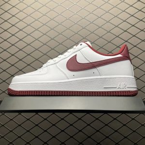 Men's Leather Sneakers Classic Style Wine Red