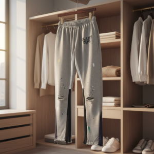 Gallery Dept Distressed Grey Sweatpants for Men