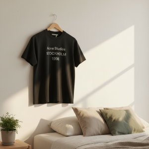 Acne Studios 1996 Stockholm Black Cotton T-Shirt