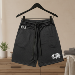 Chrome Hearts Black Mesh Shorts Men’s Casual Pants