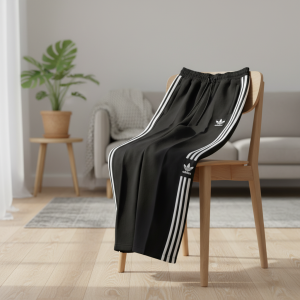 Adidas Three Stripes Black Track Pants