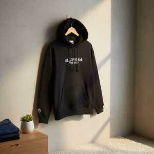 A Bathing Ape Camo Print Black Hoodie