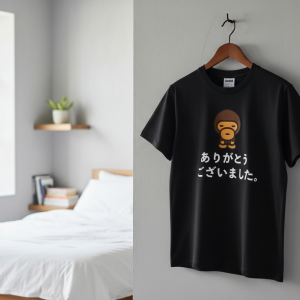 A Bathing Ape Black Graphic Logo T-Shirt