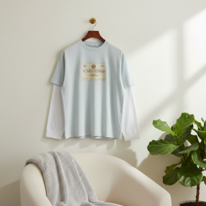 Acne Studios Patch Logo Long Sleeve T-Shirt White