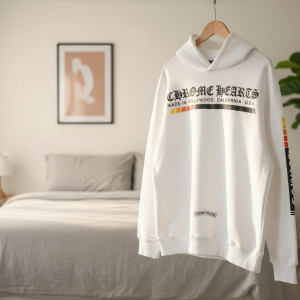 Chrome Hearts White Graphic Print Hoodie
