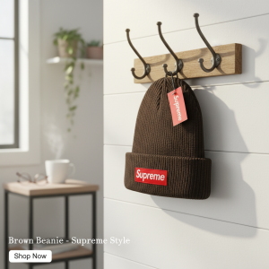 Brown Knit Beanie Winter Warm Street Style Hat