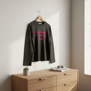 Acne Studios Stockholm 1996 Black Long Sleeve T-Shirt