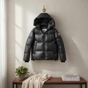 Moncler Winter Black Hooded Down Jacket