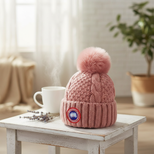 Canada Goose Pink Plush Knit Winter Beanie Hat