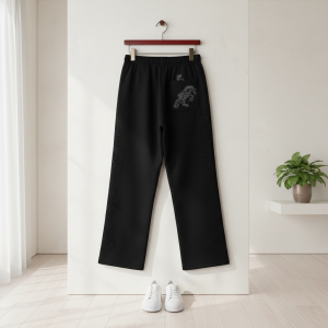 PantsDerschutze Black Dragon Embroidered Casual Pants
