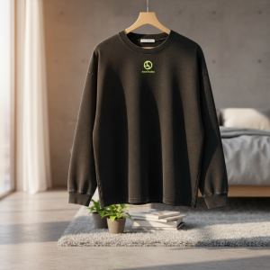 Acne Studios Black Long Sleeve Cotton T-Shirt