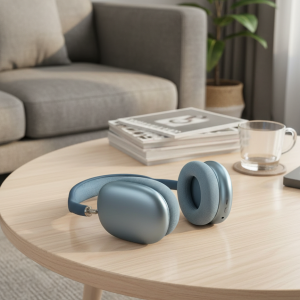 Apple Wireless Over Ear Headphones Bluetooth Noise Cancelling Blue