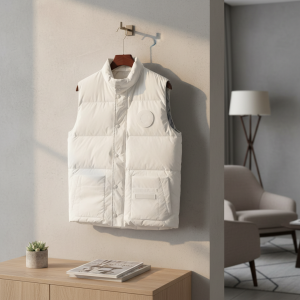 Canada Goose White Down Puffer Vest Men Winter