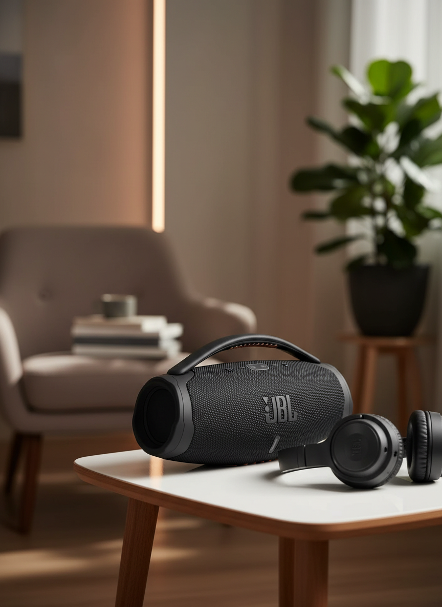 JBL Boombox Black Waterproof Bluetooth Portable Speaker