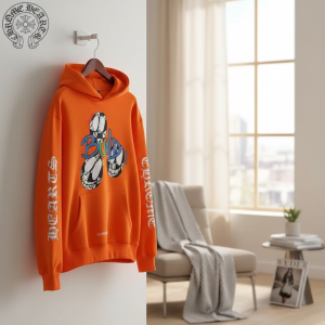 Chrome Hearts Orange Build Graphic Hoodie