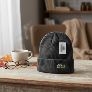 Lacoste Winter Knit Beanie Hat for Men Women Warm