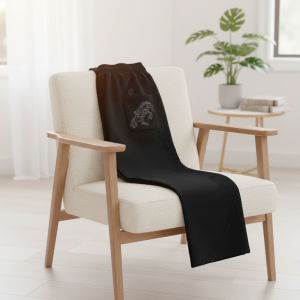 PantsDerschutze Black Dragon Print Casual Trousers