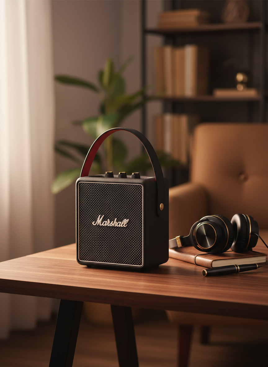 Marshall Classic Black Portable Bluetooth Speaker