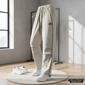 Balenciaga Wide Leg Cargo Pants Men Fashion