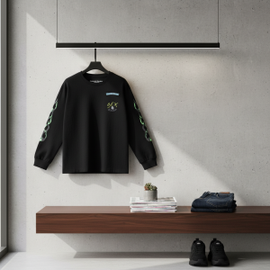 Chrome Hearts Stay Fast Black Graphic Long Sleeve T-Shirt