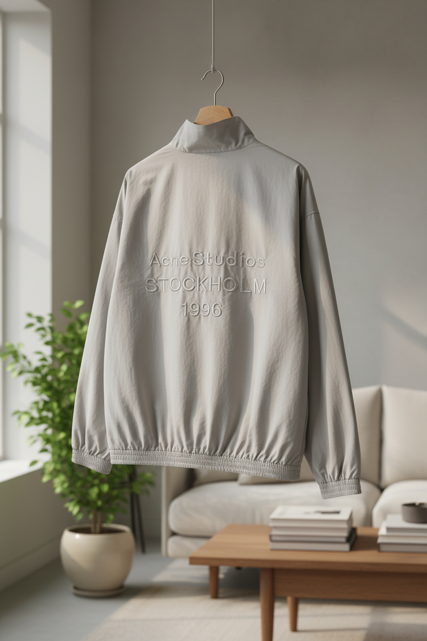 Acne Studios Stockholm 1996 Beige Windbreaker Jacket