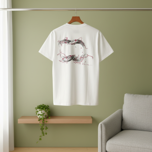 Chanel White Graphic Print Cotton T-Shirt