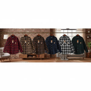 Carhartt Men Plaid Flannel Work Shirt Long Sleeve