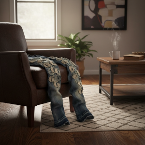 Amiri Distressed Ripped Denim Jeans Men Fashion