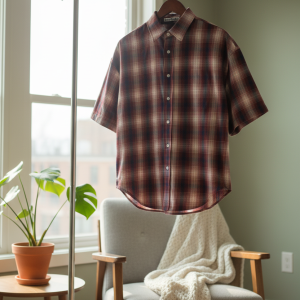 Acne Studios Plaid Short Sleeve Casual Shirt