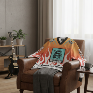 Hellstar 07 Flames Graphic Streetwear Jersey