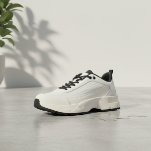 Stone Island White Leather Casual Sneakers