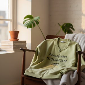 Acne Studios Stockholm 1996 Green Zip Hoodie