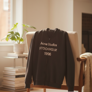 Acne Studios Stockholm 1996 Black Zip Hoodie