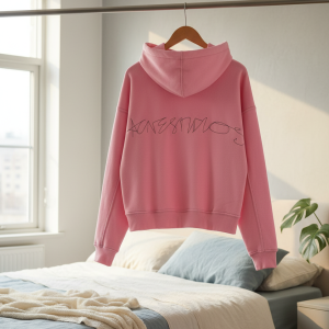 Acne Studios Pink Logo Hooded Sweatshirt