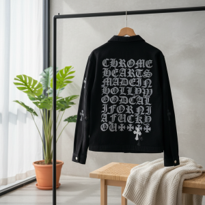 Chrome Hearts Gothic Cross Black Long Sleeve Shirt