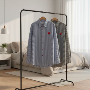 Comme des Garçons Play Checkered Heart Logo Shirt