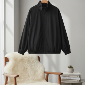 Acne Studios Black Lightweight Zip Up Jacket