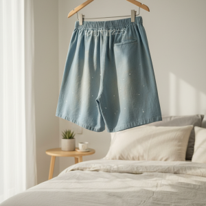 Acne Studios Light Blue Denim Shorts